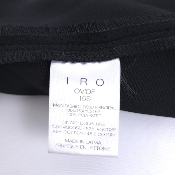 IRO Ovide High Neck Structured Romper Black size 34 US 4 - Picture 11 of 12